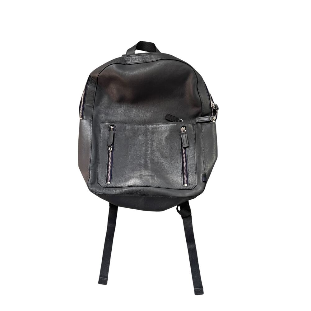 URI MINKOFF GRAY LEATHER BACKPACK